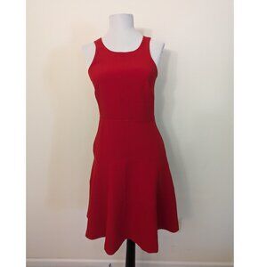 Banana Republic Red Sleeveless Fit & Flare A-Line Dress Size 0P